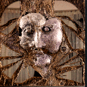 ARLEQUIN mdiums mixtes : masque & miroirs (36cmx36cm)